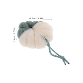 WOONEKY Loofah Balls 4 Pack Bath Bubble Balls Shower Loofahs Exfoliating Cleansing Tool