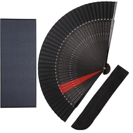 TOuWA Men's Ladies' Fan, Silk, Bamboo Ribs, Japanese Pattern, Lightweight, Japanese Souvenirs, Festivals, Fireworks Displays, New Year's Parties, Recitals, Yukata, Kimono, Japanese Accessories, Kabuki