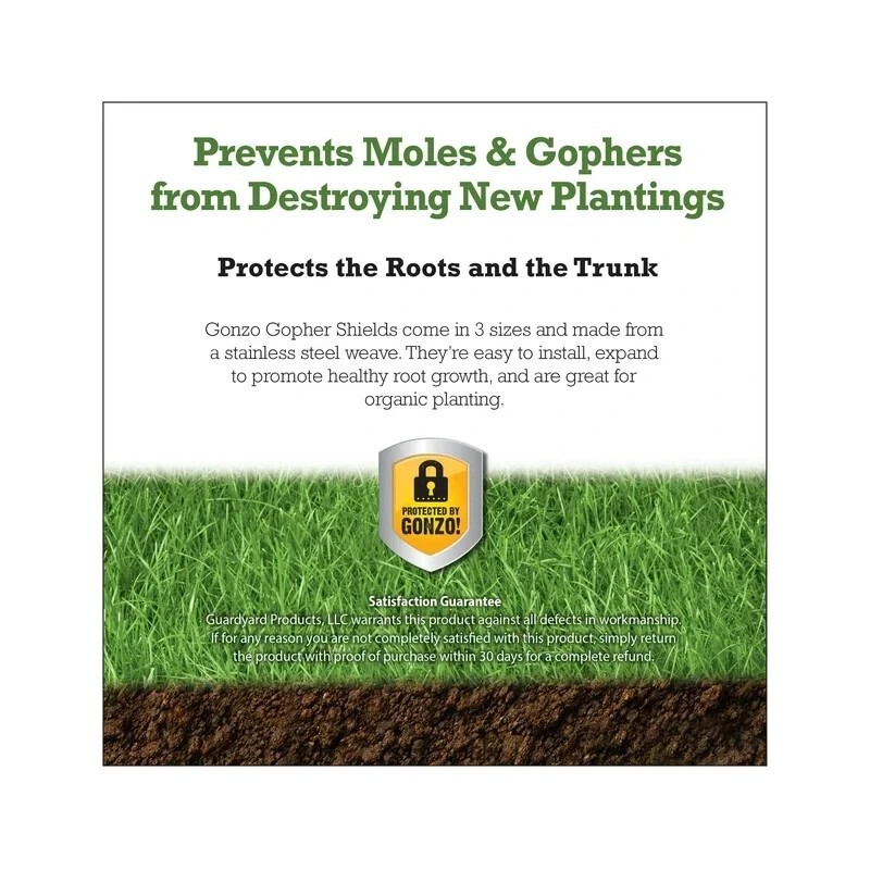 GONZO GOPHER SHIELD STEEL MESH PLANT PROTECTOR 24" X 28"