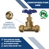 XFITTING 1/2 inch Push Fit Stop Valve with Drain and