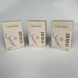 Minti Floss Picks on The Go - 30 Pack | Easy Glide, Fresh Mint Flavor, Convenient Portable Design, Plaque Removal, Gum Health, Dentist Recommended, Travel-Friendly, Oral Hygiene Essential