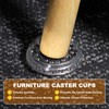 PATIKIL Round Spike Carpet Protector, 24 Pcs Plastic Furniture Caster