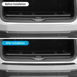 YOJOJOCO Rear Bumper Protector Compatible with Honda Pilot 2025 2024 2023 Accessories Matte Black ABS Material Rear Bumper Guard Trunk Sill Protector