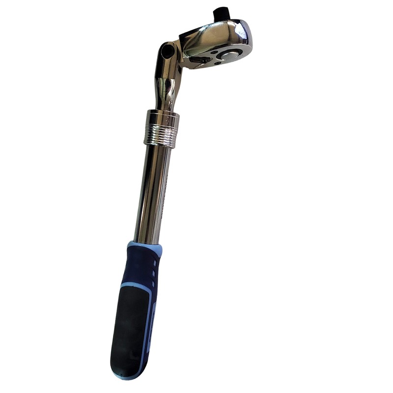 Toolzone 3/8" Drive Extending Flexi Head Ratchet Softgrip