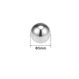 sourcing map 5mm Bearing Balls 304 Stainless Steel G100 Precision Balls 50pcs