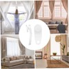 Traverse Rod Slides Curtain Replacement White Plastic Snap-in Traversing Slides