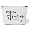 GaNiao She is Strong Make up Bags with Zipper Cosmetic