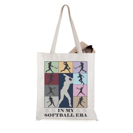 Softball Girls Gift In My Softball Era Softball Player Sports Bag Casual Tote Bag (T-Softball Era CA)