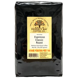 Espresso Classic 2lb-5lb Roasted Whole Bean Espresso Coffee (5lb Bag)