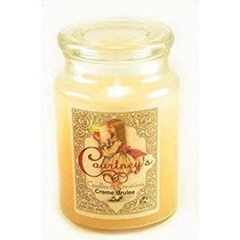 Courtney's Candles Creme Brulee Maximum Scented 26oz Large Jar Candle