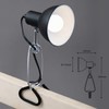 BRILONER - Desk Lamp with Cable Switch, Swivelling, E14 Socket,