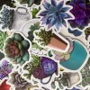 Undisclosed 100pc 1.5" Succulent Plant Cactus Stickers for Notebooks Water