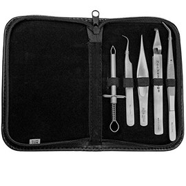May Zecken-Pinzetten & Erste-Hilfe-Splitterpinzetten-Set 5-teilig - inkl. Etui