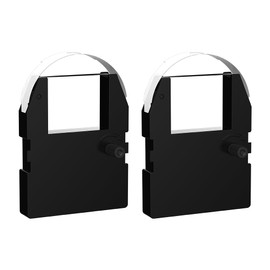 2 Pack Replacement for Pyramid 3500 4000 Time Clocks Ribbon, Replacement Ribbon for Pyramid 3000HD 3500 3700 4000 4000HD, 11.5ft Individually Sealed, Pre-Installed Ribbon Shield, 11.5ft (Black)