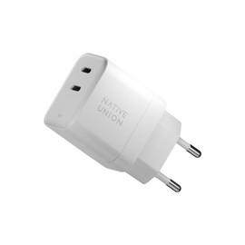 Native Union Fast GaN Charger PD 35W - Ultra Compact Power Delivery Enabled USB-C Charger (up to 35W) - For MacBook Pro, iPads, iPhones and More (White)