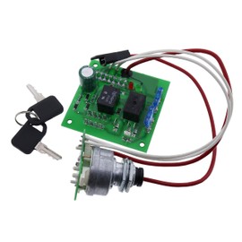 JEENDA Ignition Switch Module with Key AM136681 Compatible with John Deere Garden Tractors 415 Serial Number 070001 -, below -070001 425 445 455 Serial numbers - 070000, Replaces TCA24616, AM131841