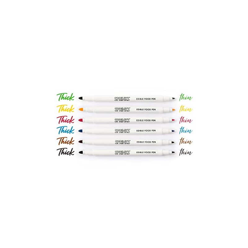 Sprinks Edible Food Pen Primary Pack 6-Pieces Set