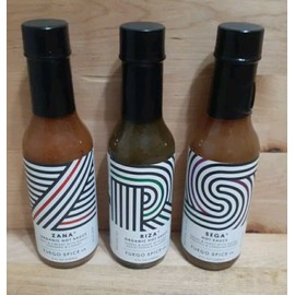 Fuego Spice Co 3CT VARIETY PACK: FUEGO SPICE COMPANY: RIZA/SEGA/ZANA ORGANIC HOT  SAUCE NATURAL