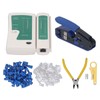 RJ45 Crimping Tool Kit Stripping Pliers 8P8C Crystal Head Network
