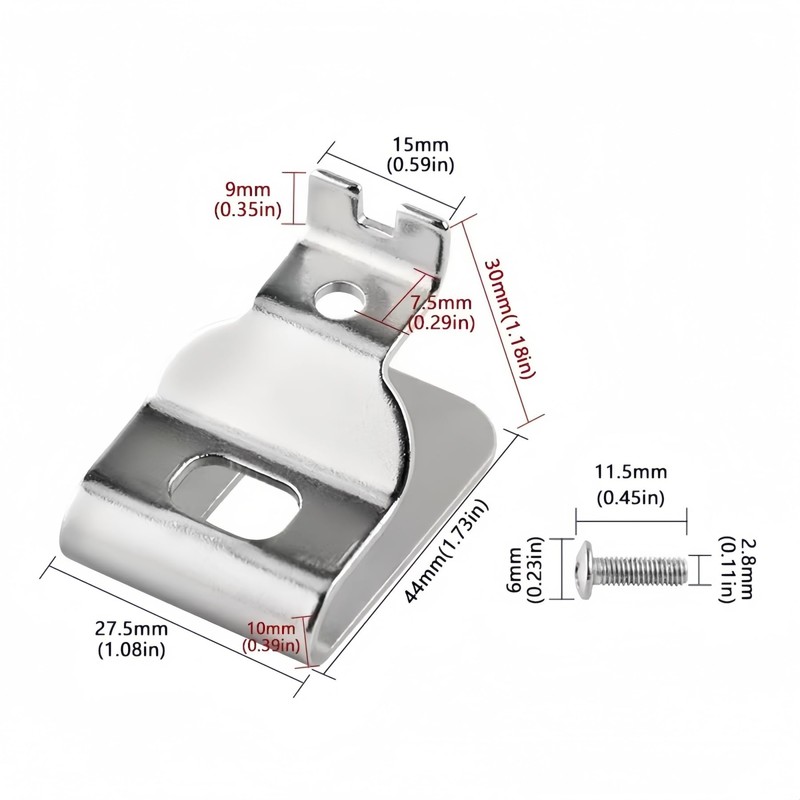 N268241 N268241 N086039 Stainless Steel Belt Clip & Hook Compatible
