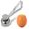 Egg Cracker Tool for Raw Eggs - Stainless Steel Egg