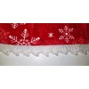 Snowflake Crochet Topped Hanging Kitchen Towel with Decorative Bottom Edge