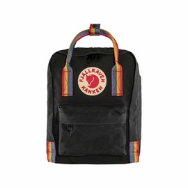 Mochila Kånken Rainbow Mini, Fjällräven, Unisex-adulto, Black-Rainbow Pattern, Unitalla