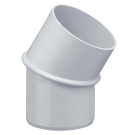 INEFA Rain Pipe Elbow 30 Degrees for Downpipe, PVC DN100 / 100 mm Grey Connector Gutter Accessories, Easy Assembly, Made in Germany