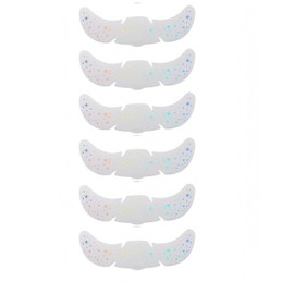 PAVNSO 6Pack Holographic Freckles Face Tattoo, Waterproof and Sweatproof Glitter Freckles Gold Glow Temporary Tattoo Stickers (yellow+light blue)