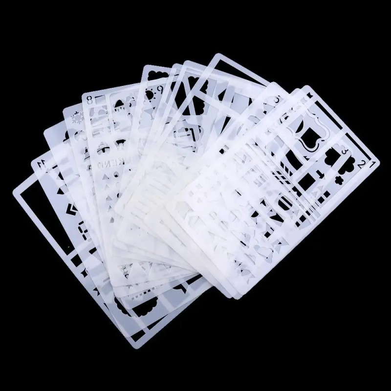 12 Pedazos Plantilla Diario De Dibujos Elegante Compatible