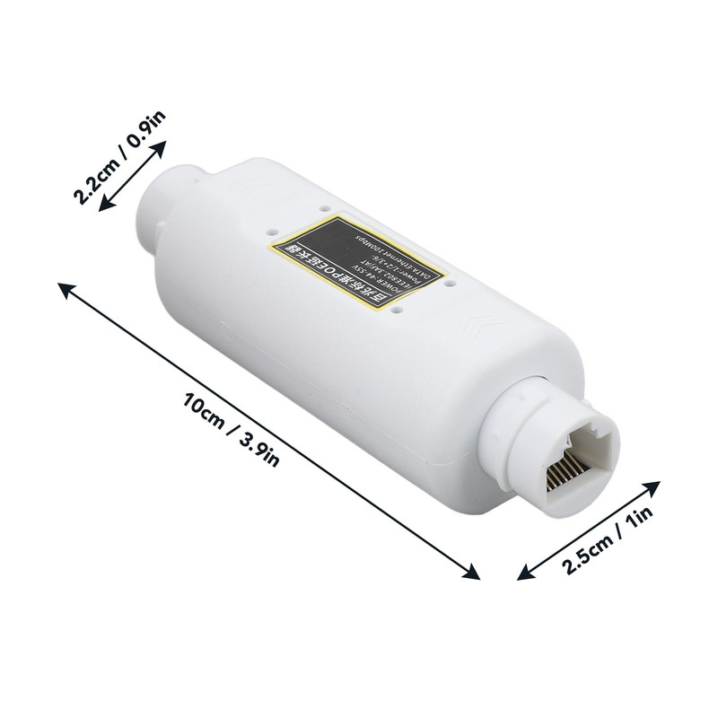 POE Combiner Splitter Adapter IEEE802.3AF AT Standard 10 100Mbps Waterproof