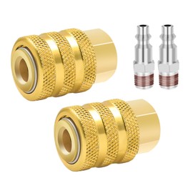 SAFELIFE Air Chuck 2 Pack Closed Flow Tire Air Chuck Lock On 1/4 FNPT Quick Connect