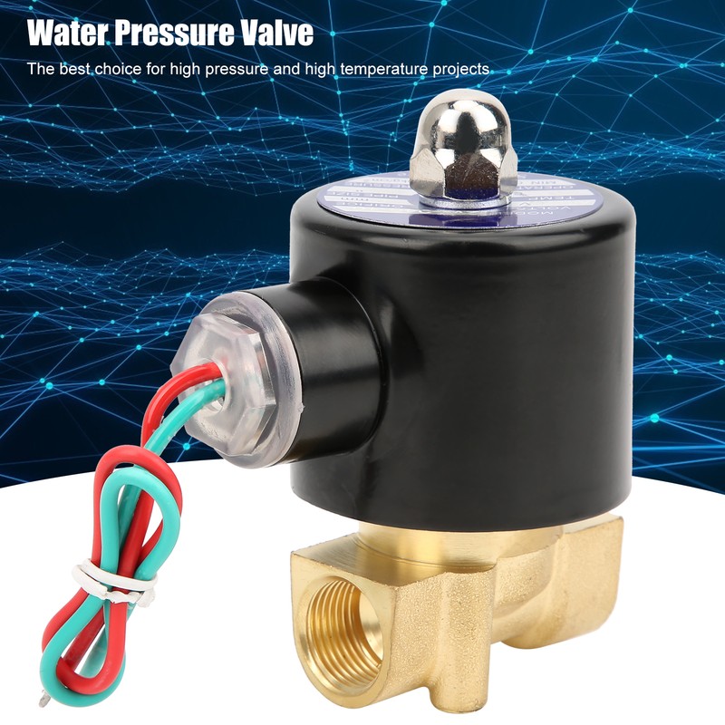 G3/8in Brass Valve Water Pressure Mechanical Normal Closed Direct Acting