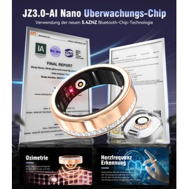 IUHFSIFS Smart Ring 4th Generation【Industry No.1 - Measurement Error 0】 Sleep, Heart Rate, SpO2, IP68 Waterproof, 200 Modes 14