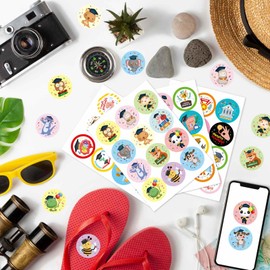 Bighan 16 Sheets Graduation Gift Tags Stickers, Congratulations Stickers for Boys Girls Graduation Party Favor Decoration Graduation Gifts for Kids Classroom Decor, A