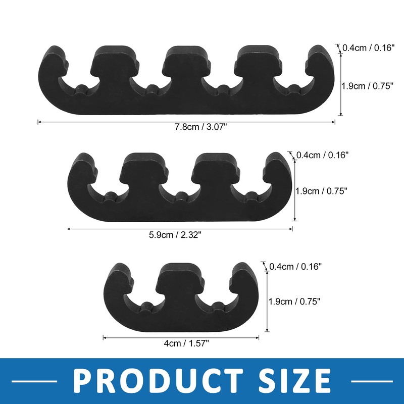 A ABSOPRO Pack of 12 Engine Spark Plug Separator Black