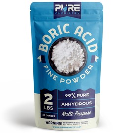 Ecoxall Boric Acid Granular Powder - 2 Pound - 99.9% Pure Granular Powder - Highly Effective Multipurpose Cleaner - Kitchen Cleaner, Laundry Stain Remover and Deodorizer - Industrial Grade Strength