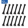 HOMOTEK 12 Pack Black Spring Door Stops,3-1/8" Heavy Duty -