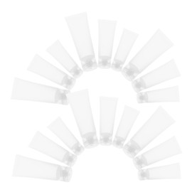 OHPHCALL 30pcs Travel Dispensing Hose Lotion Squeezer Tube for Bottles Containers Flip Cap Reusable Lipstick Refillable Tube Shampoo Travel Essentials