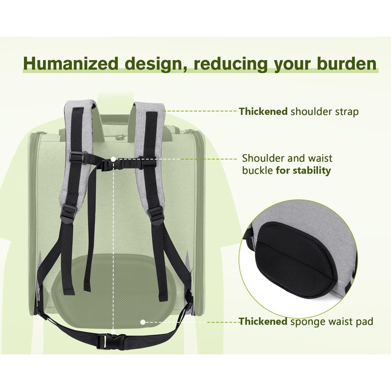 Pecute Cat Backpack with Widened Interior Space, Upgraded Dog Backpack