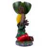8" Medium Rasta Jamaican Man Holding Bowl Polyresin Ashtray Decoration
