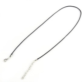 10pcs Leather Cord Chain, Wax Rope Waxed Necklace Cord with Clasp for DIY Jewellery Making