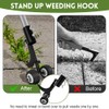 OFFCUP Crevice Weeding Tools with Wheels, Sidewalk Crack Weeder Crevice