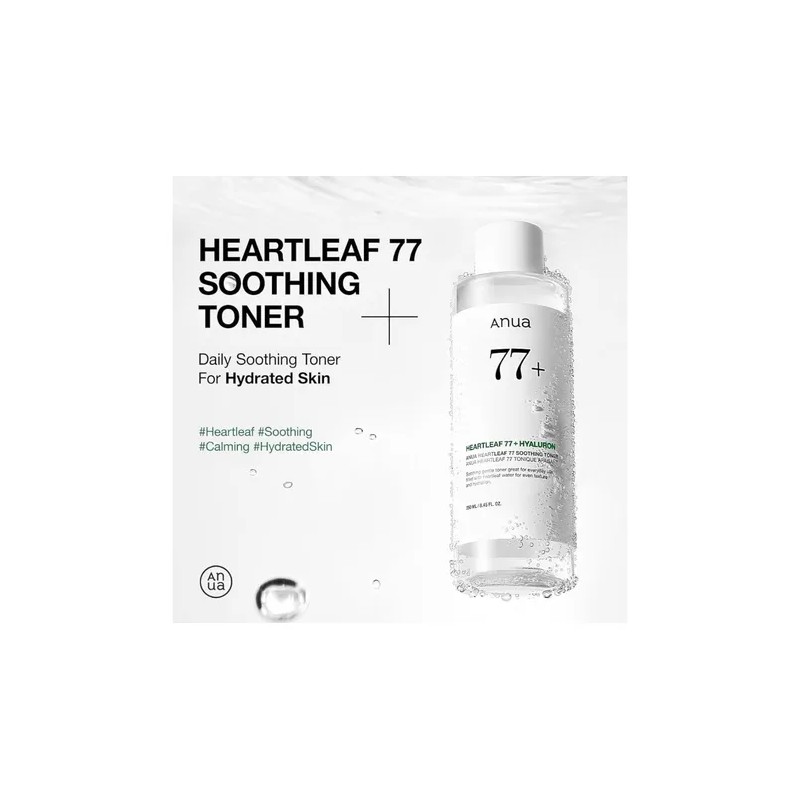 Anua Heartleaf 77 Hyaluron Tnico Calmante 250ml Coreano Acneica Danoche