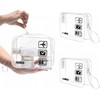 CGBE Set de 3 Neceseres de Viaje Transparentes Impermeables