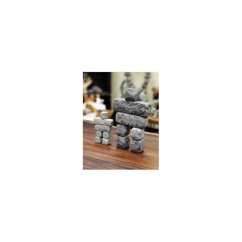 Garden Age Supply Small Inuksuk Sculpture Made with Natural Stone