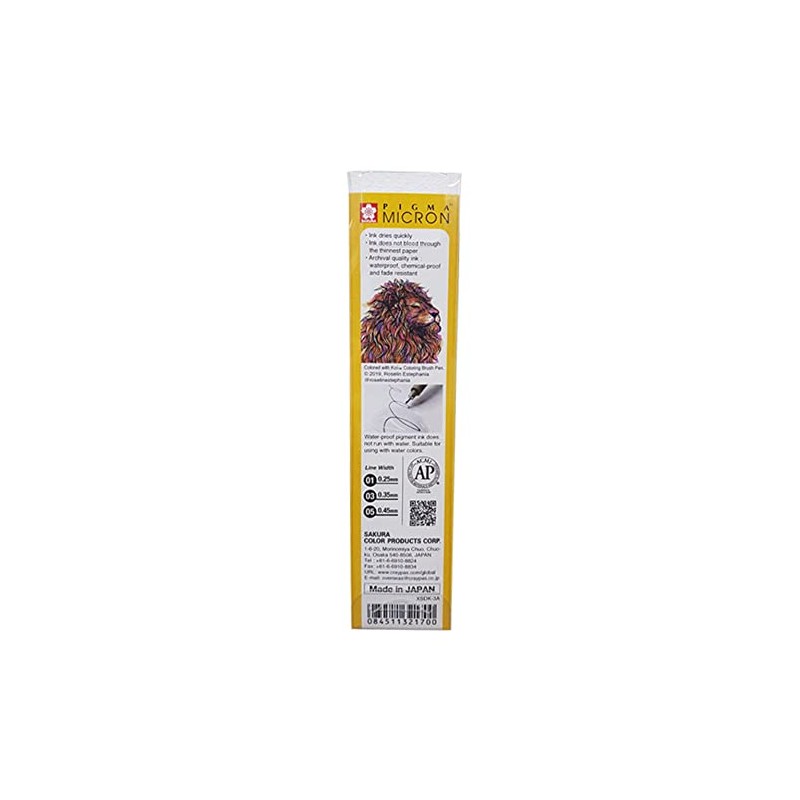 Sakura Set Pigma Micron Con 3 - Negros