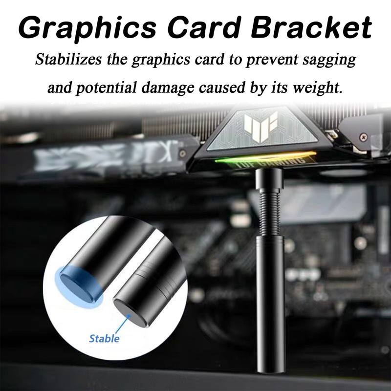 HJDJBD Black Graphics Card Holder, GPU Holder, Bracket, Holder, Support,