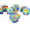 FateStone Rainbow 7pcs DND dice Set Box for Dungeons and