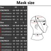 IMZAUYH Latex Mask Black Red JJ Set Hood 0.4mm Close